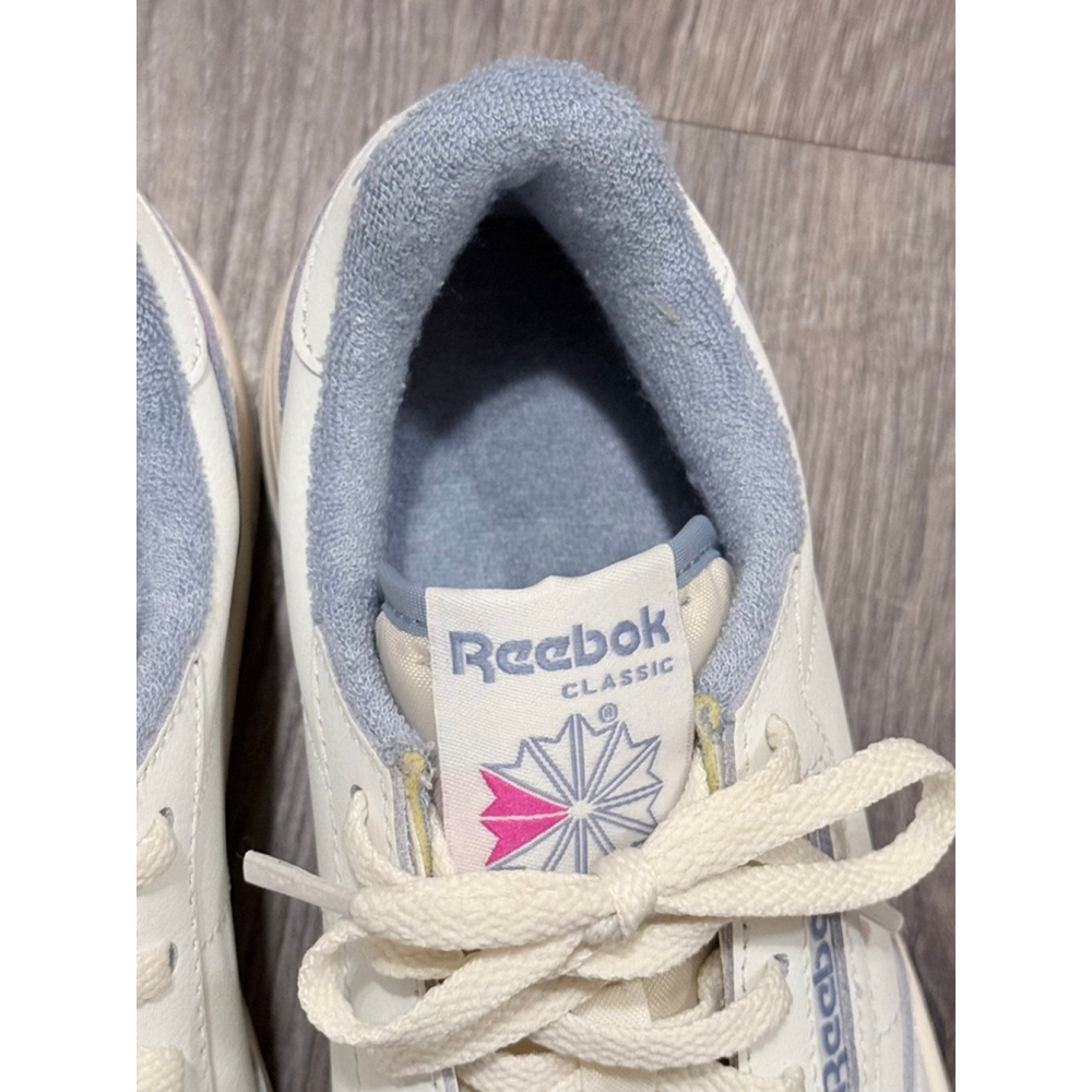 Reebok Phase Court Vintage Chalk Leather Women’s Size 6 Retro Sneakers Fleece - Picture 7 of 10